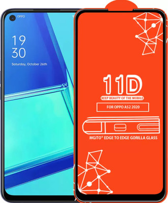 FlipSmartGuard Edge To Edge Tempered Glass for Oppo A52(Pack of 1)