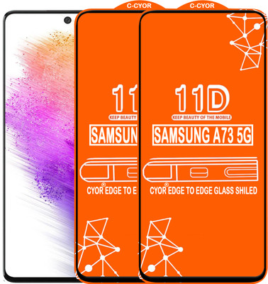 CYOR Edge To Edge Tempered Glass for SAMSUNG A73 5G(Pack of 2)