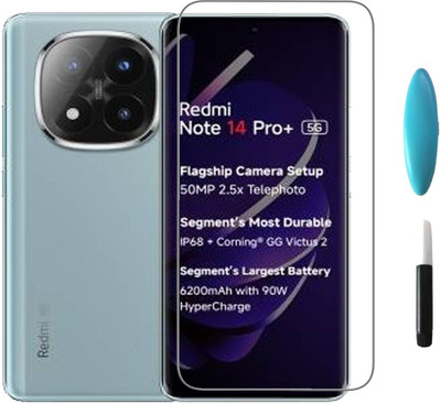Flipkart SmartBuy Edge To Edge Tempered Glass for REDMI NOTE 14 PRO+ 5G, REDMI NOTE 14 PRO PLUS 5G(Pack of 1)
