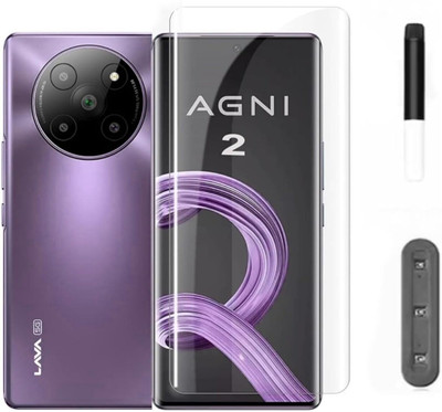 9H Edge To Edge Tempered Glass for Lava Agni 2 5G-_9H Advanced Hd+ Uv Tempered Glass Screen Protector -Edge To Edge Full Screen Coverage With Easy Installation Kit(Pack of 1)