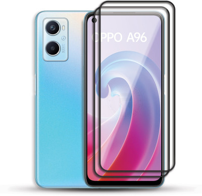 PROACCS Edge To Edge Tempered Glass for OPPO A96(Pack of 2)