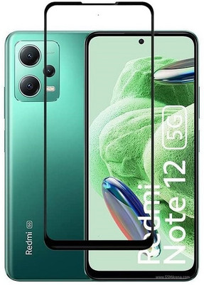ChutPutMart Edge To Edge Tempered Glass for Xiaomi Redmi Note 12 5G Full Glue Coverage(Pack of 1)