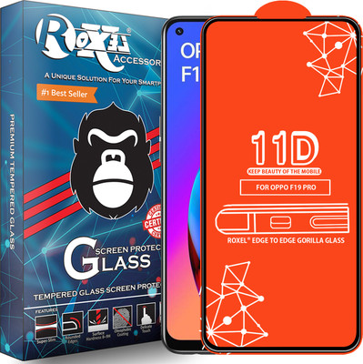 Roxel Edge To Edge Tempered Glass for Oppo F19 Pro(Pack of 1)