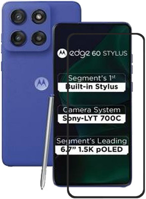 Flipkart SmartBuy Edge To Edge Tempered Glass for MOTOROLA Edge 60 Stylus, MOTO Edge 60 Stylus(Pack of 1)