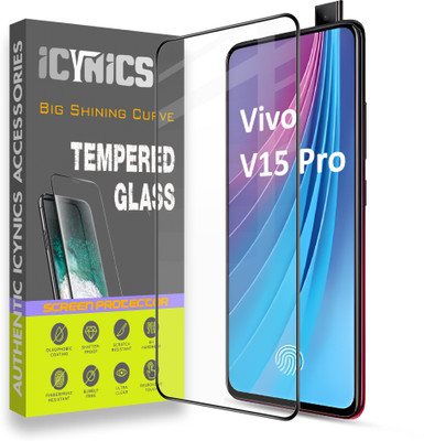 ICYNICS Edge To Edge Tempered Glass for Vivo V15 Pro, Anti-Fingerprint, Waterproof, Oil-resistant, Bubble-Free, Anti-Static, Scratch Resistant Full Coverage with Wooden box to ensure safety(Pack of 1)