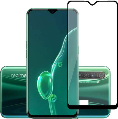 NIMMIKA ENTERPRISES Edge To Edge Tempered Glass for Realme X2(Premium Tempered Glass | Cobra Scale Texture | Full Coverage | Ultra-Thin Design | Oleophobic Coating | Case-Friendly Design | Crystal Clear Display | Residue-Free Removal)(Pack of 1)