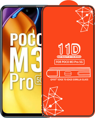 Qyist Edge To Edge Tempered Glass for Poco M3 Pro 5G(Pack of 1)