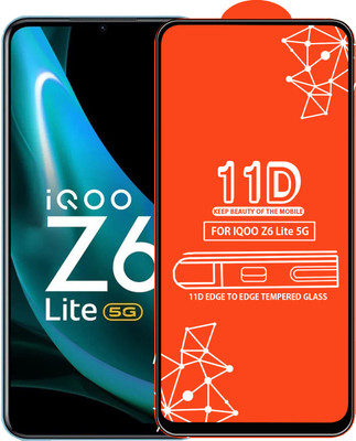 Qyist Edge To Edge Tempered Glass for Iqoo Z6 Lite 5G(Pack of 1)