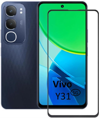 Bodoma Edge To Edge Tempered Glass for Vivo Y31 5G(Pack of 1)