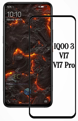 EITANSHA CREATION Edge To Edge Tempered Glass for iQOO 3, Vivo iQOO 3, Vivo V17, Vivo V17 Pro(Pack of 1)