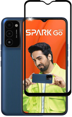 O2MG Edge To Edge Tempered Glass for Tecno Spark Go 2022(Pack of 1)