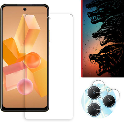 ARBAN Edge To Edge Tempered Glass for Infinix Hot 40 Pro 4G Tempered Screen Protector | Anti-Scratch | Edge to Edge Full Coverage | 9H Hardness ( 1 FRONT SCREEN GUARD + 1 CAMERA LENS PROTECTOR + 1 FREE BACK EMBOSSED SKIN061 )(Pack of 1)