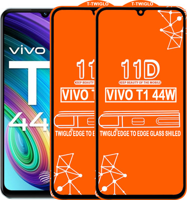 TWIGLO Edge To Edge Tempered Glass for VIVO T1 44W(Pack of 2)
