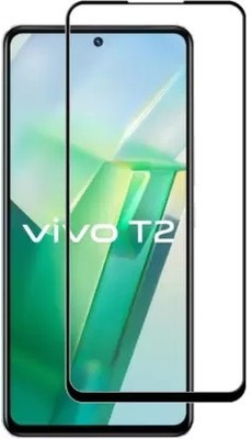 S-Softline Edge To Edge Tempered Glass for Vivo T2 5G, Hydrophobic and oleophobic screen coating(Pack of 1)