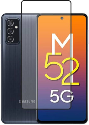 AV Edge To Edge Tempered Glass for Samsung Galaxy M52(Pack of 1)