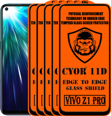 CYOR Edge To Edge Tempered Glass for VIVO Z1 pro(Pack of 5)