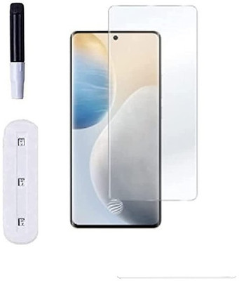 A-Allin1 Edge To Edge Tempered Glass for Vivo X70 Pro, UV Temper Glass Edge to Edge HD Quality Full Screen Coverage With UV Full Glue(Pack of 1)
