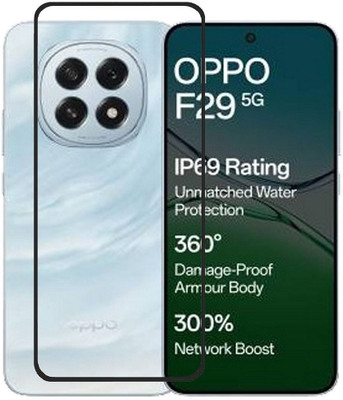 AKSHUD Edge To Edge Tempered Glass for OPPO F29 5G(Pack of 1)