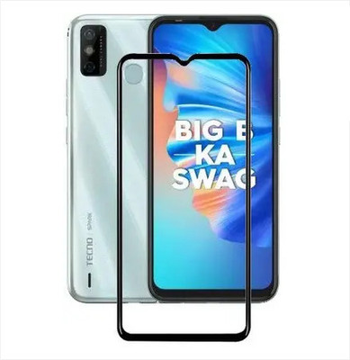 Dashmesh Shopping Edge To Edge Tempered Glass for Tecno Spark 6 Go(Pack of 1)