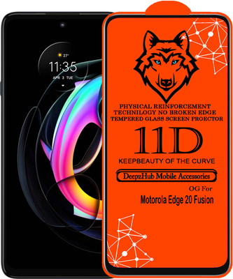 DeepzHub Edge To Edge Tempered Glass for Moto Edge 20 Fusion(Pack of 1)