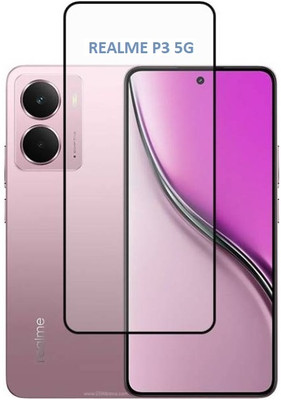 AKSHUD Edge To Edge Tempered Glass for Realme P3 5G, Realme P3(Pack of 1)
