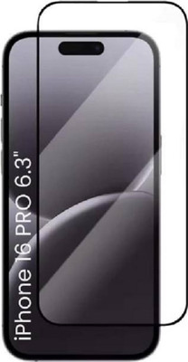 DSCASE Edge To Edge Tempered Glass for Apple iPhone 16 Pro, iPhone 16 Pro(Pack of 1)