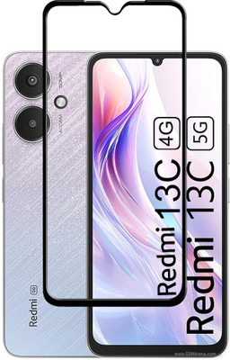EITANSHA CREATION Edge To Edge Tempered Glass for Redmi 13C, Redmi 13C 5G, Poco M6 5G, Poco C65, Redmi 13C 4G(Pack of 1)