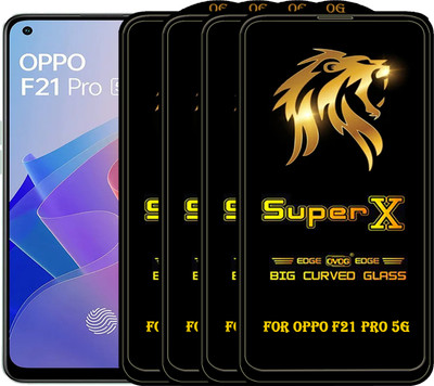 PFOAM Edge To Edge Tempered Glass for OPPO F21 PRO 5G(Pack of 4)