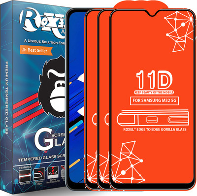 Roxel Edge To Edge Tempered Glass for Samsung Galaxy M32 5G(Pack of 3)