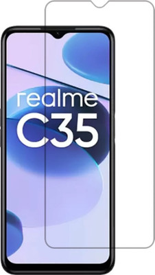 shokeen Edge To Edge Tempered Glass for Realme C35(Pack of 1)