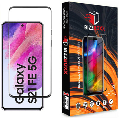 BizzBoxx Edge To Edge Tempered Glass for SAMSUNG Galaxy S21 FE 5G(Pack of 2)
