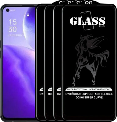 CYOR Edge To Edge Tempered Glass for OPPO RENO 5(Pack of 4)