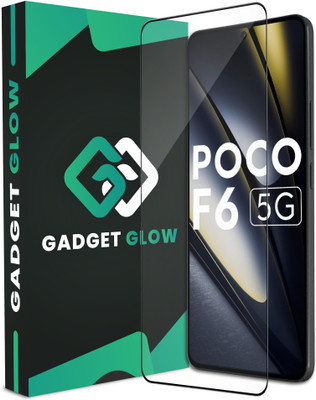 Gadget Glow Edge To Edge Tempered Glass for Poco F6 5G, Poco F6, F6 5G, F6(Pack of 1)