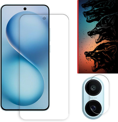 ARBAN Edge To Edge Tempered Glass for vivo S30 5G Tempered Screen Protector | Anti-Scratch | Edge to Edge Full Coverage | 9H Hardness ( 1 FRONT SCREEN GUARD + 1 CAMERA LENS PROTECTOR + 1 FREE BACK EMBOSSED SKIN061 )(Pack of 1)