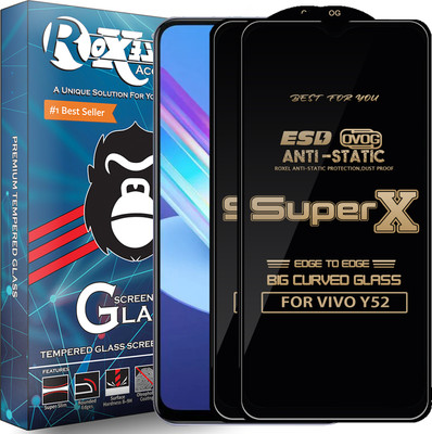 Roxel Edge To Edge Tempered Glass for VIVO Y52(Pack of 2)