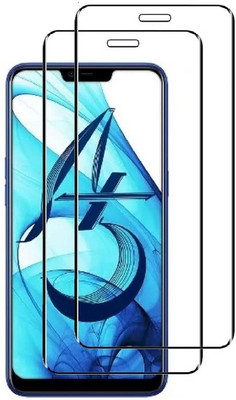 Cover Alive Edge To Edge Tempered Glass for Oppo A3s, Realme 2, Oppo A5, Realme C1(Pack of 2)
