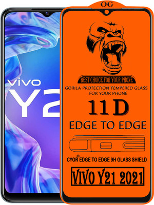 CYOR Edge To Edge Tempered Glass for VIVO Y21 2021(Pack of 1)