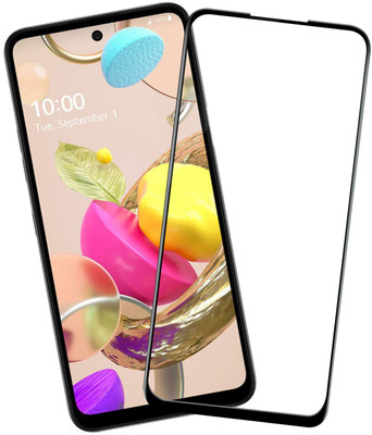 VAlight Edge To Edge Tempered Glass for LG K42, Premium Tempered glass with Self Installation Guide - Wet & Dry wipes(Pack of 1)