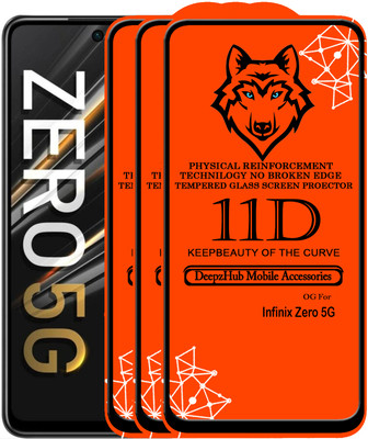 CRodible Edge To Edge Tempered Glass for Infinix Zero 5G(Pack of 3)
