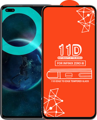 Roxel Edge To Edge Tempered Glass for Infinix Zero 8I(Pack of 1)