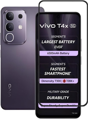 VALKAR Edge To Edge Tempered Glass for vivo T4x 5G(Pack of 1)