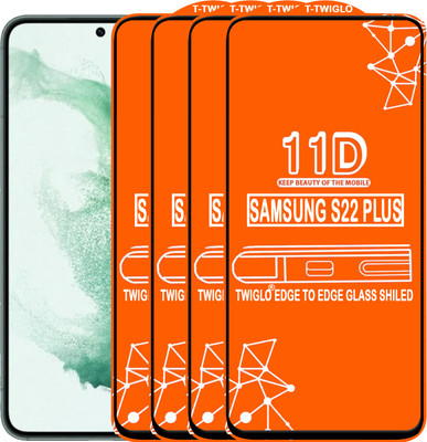 TWIGLO Edge To Edge Tempered Glass for SAMSUNG S22 PLUS(Pack of 4)
