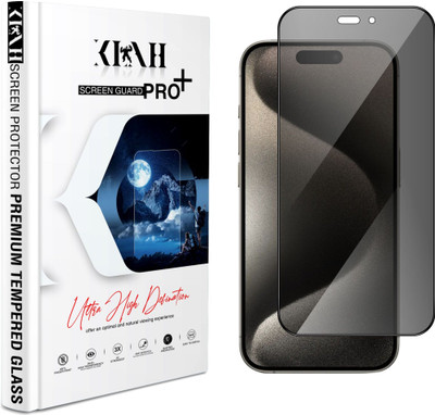 KLAH Edge To Edge Tempered Glass for Apple iPhone 15 Pro(Pack of 1)