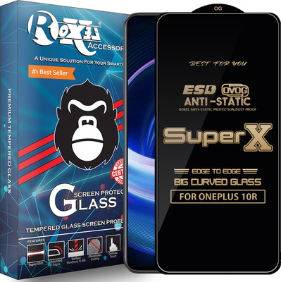 Roxel Edge To Edge Tempered Glass for ONEPLUS 10R(Pack of 1)