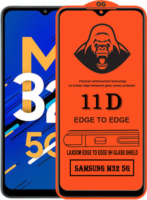 Laxdom Edge To Edge Tempered Glass for SAMSUNG GALAXY M32 5G(Pack of 1)