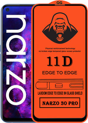 Laxdom Edge To Edge Tempered Glass for REALME NARZO 30 PRO(Pack of 1)