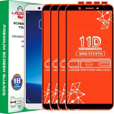 Laxdom Edge To Edge Tempered Glass for VIVO Y71I(Pack of 4)