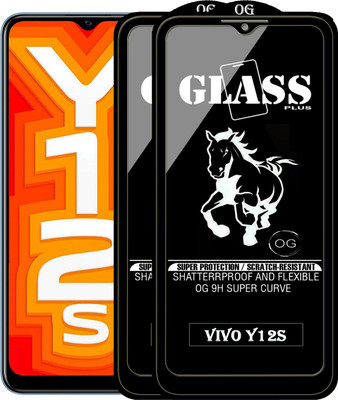 PFOAM Edge To Edge Tempered Glass for VIVO Y12S(Pack of 2)
