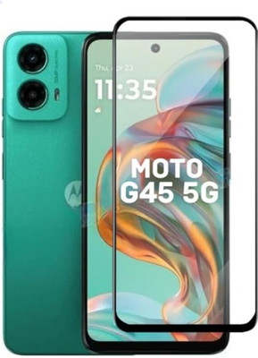 vmt stock Edge To Edge Tempered Glass for MOTOROLA Moto G45 5G(Pack of 1)