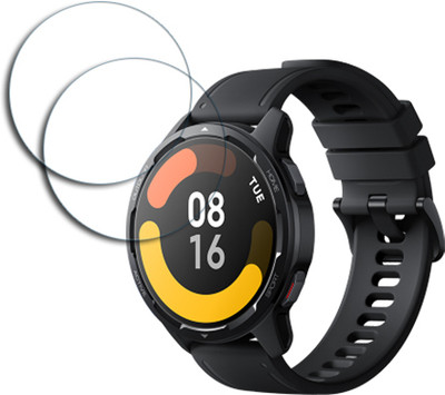 SOMTONE Edge To Edge Tempered Glass for Xiaomi Watch S1 Active 1.43 inch SMARTWATCH SCREEN GUARD(Pack of 2)